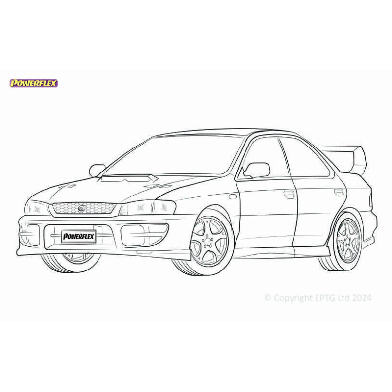 Silentblock Powerflex Subaru Impreza Turbo inc. WRX & STi GC,GF (1993 - 2000)Array