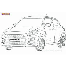 Silentblock Powerflex Suzuki Swift Sport MK4 (ZC33S) (2018-)