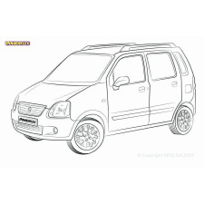 Silentblock Powerflex Suzuki Wagon R (1999 - 2008)