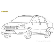 Silentblock Powerflex Toyota Corolla (2003 - 2008)