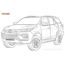 Silentblock Powerflex Toyota Fortuner Mk1 (2005 - 2015)