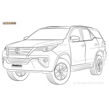 Silentblock Powerflex Toyota Fortuner Mk2 (2015-)