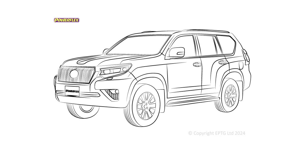 Silentblock Powerflex Toyota Land Cruiser Prado J120 (2002 - 2009)