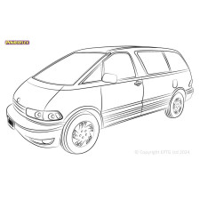 Silentblock Powerflex Toyota Previa / Estima / Tarago (1990 - 1997)