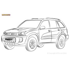 Silent Bloc Powerflex Toyota RAV4 (2001 - 2005)