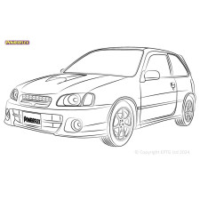 Silent Bloc Powerflex Toyota Starlet GT Turbo EP82/Glanza V EP91 (1990 - 1999)