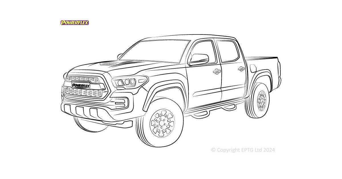 Silentblock Powerflex Toyota Tacoma Mk2 (2004 - 2015)