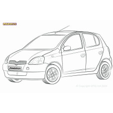 Silent Bloc Powerflex Toyota Yaris/Vitz Mk1 (1999-2005)