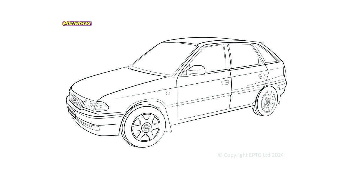 Silentblock Powerflex Opel Astra MK3 - Astra F (1991 - 1998)
