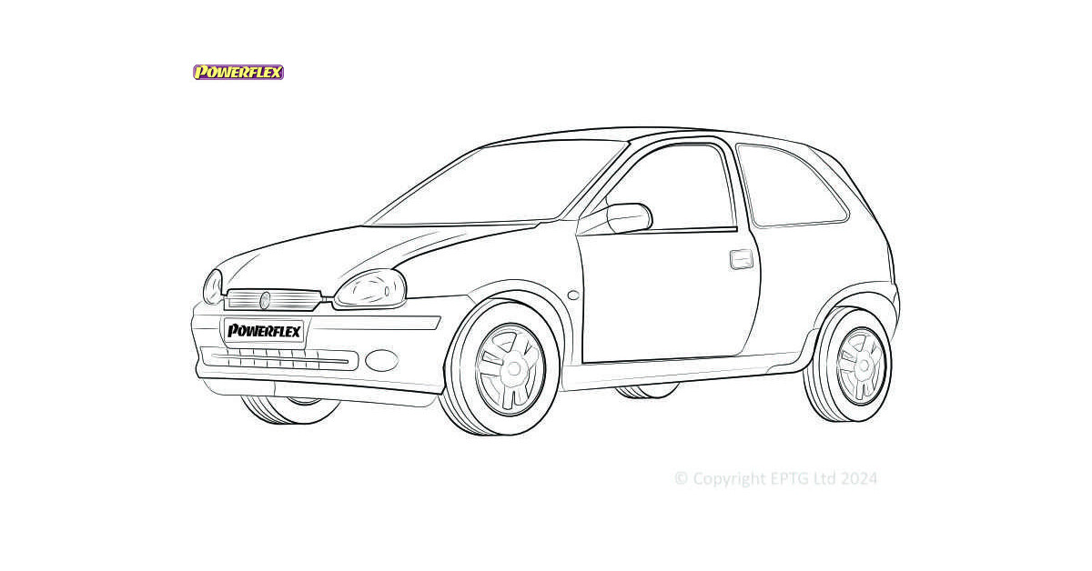 Silentblock Powerflex Opel Corsa B (1998-2000)