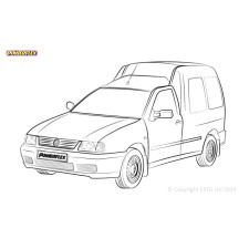 Silentblock Powerflex Volkswagen Caddy Mk2 Type 9K (1997-2003)