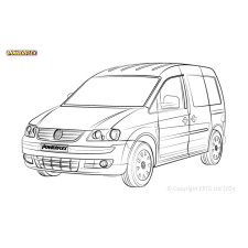 Silent Bloc Powerflex Volkswagen Caddy Mk3 Tipo 2K (2004 - 06/2010)
