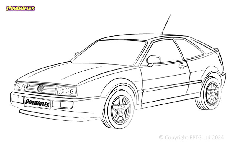 Silent Bloc Powerflex Volkswagen Corrado 53L (1989 - 1995)Array