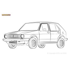 Silentblock Powerflex Volkswagen Golf MK1 inc Cabriolet (1973 - 1994)