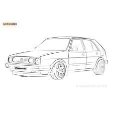 Silent Bloc Powerflex Volkswagen Golf MK2 2WD (1985 - 1992)