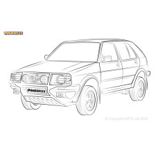 Silent Bloc Powerflex Volkswagen Golf MK2 4WD, incluindo rali & Country (1985 - 1992)