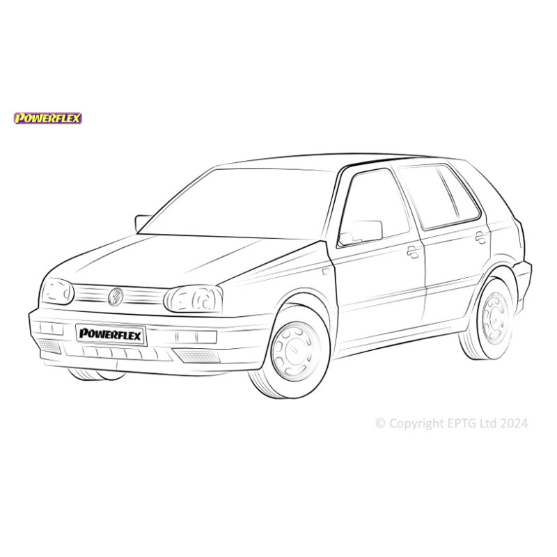 Silentblock Powerflex Volkswagen Golf MK3 2WD (1992 - 1998)Array