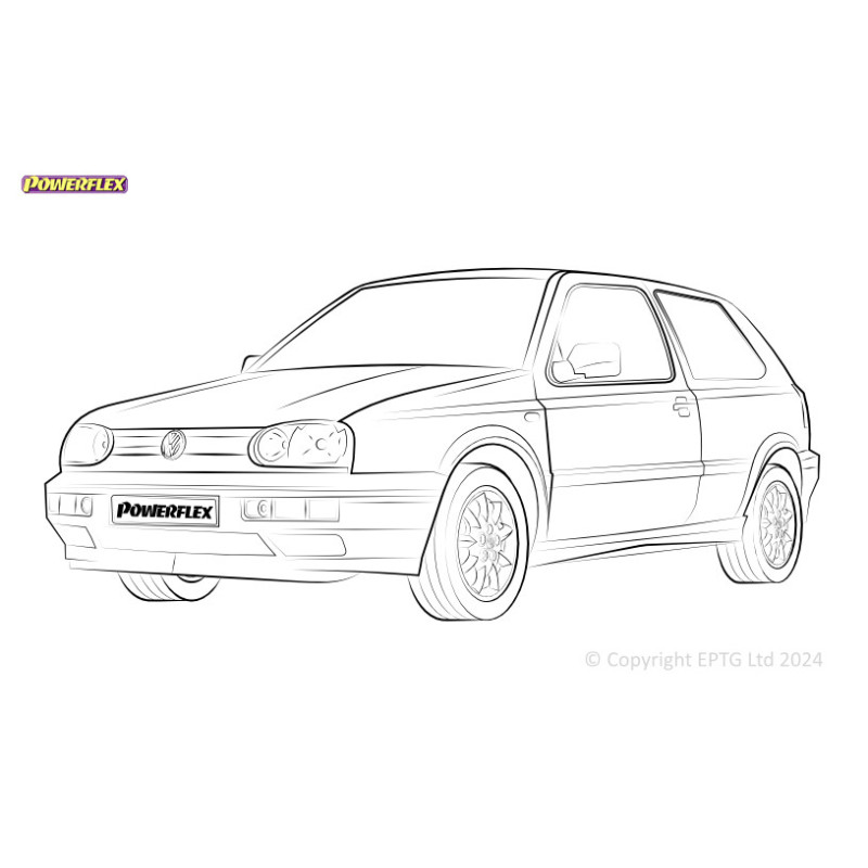 Silentblock Powerflex Volkswagen Golf Mk3 4WD Syncro (1993 - 1997)Array
