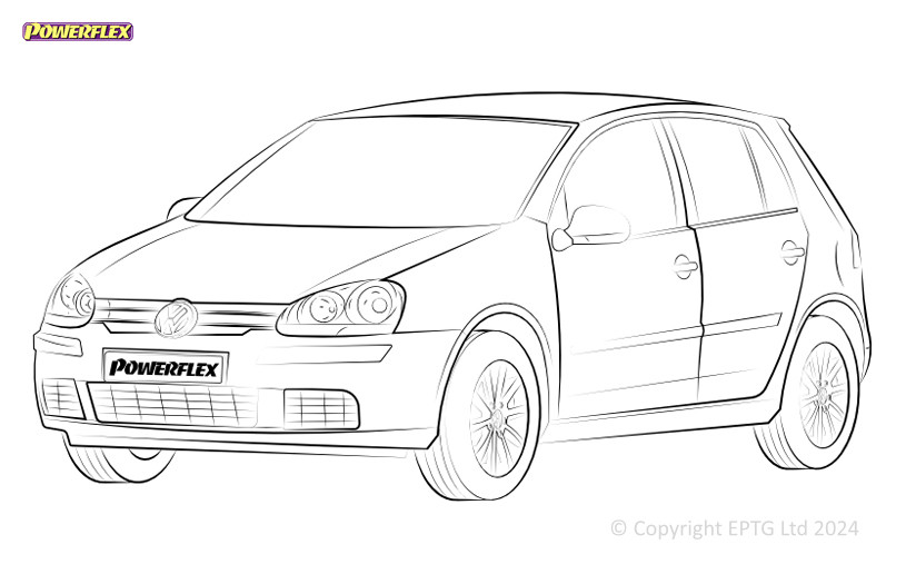 Silentblock Powerflex Volkswagen Golf MK5 1K (2003-2009)Array