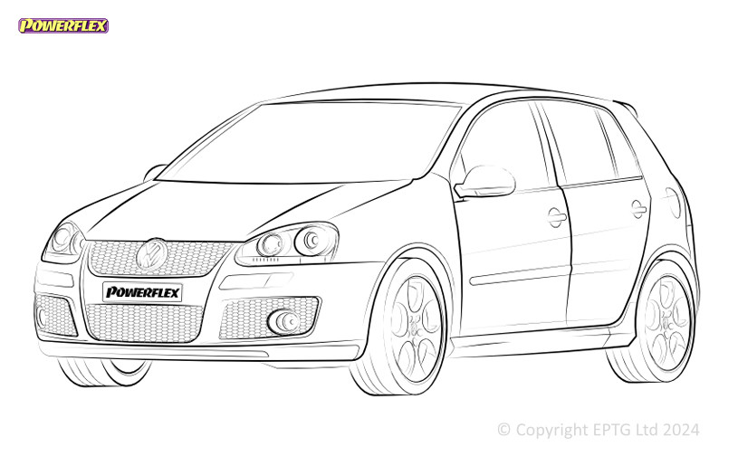 Silentblock Powerflex Volkswagen Golf Mk5 GTI & R32 (2003-2009)Array