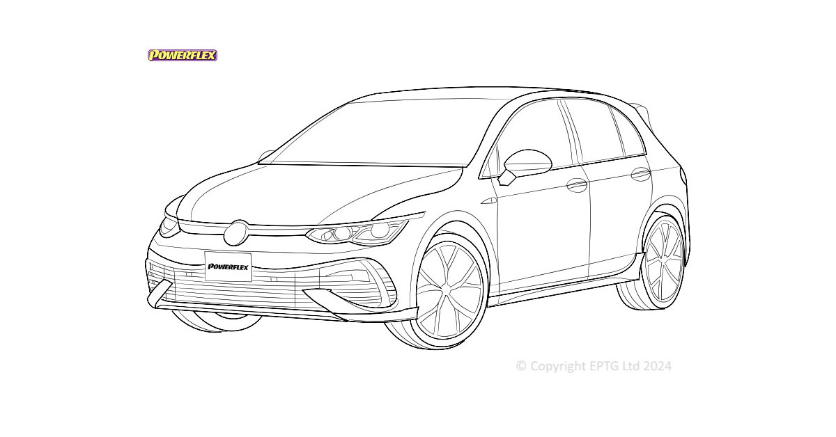 Silentblock Powerflex Volkswagen Golf R MK8 4WD (2020 -)