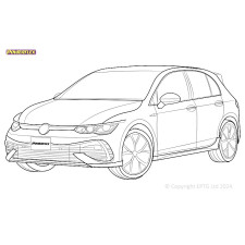 Silentblock Powerflex Volkswagen Golf R MK8 4WD (2020 -)