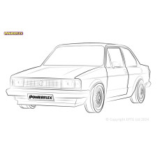 Silent Bloc Powerflex Volkswagen Jetta MK1 A1 (1979-1984)