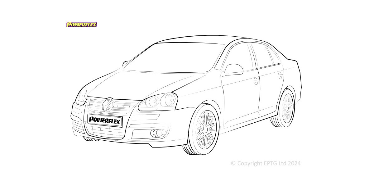 Silentblock Powerflex Volkswagen Jetta MK5 A5 1K (2005-2010)