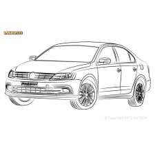 Silent Bloc Powerflex Volkswagen Jetta MK6 A6 Multi-Link (2011 - 2018)