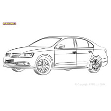 Silent Bloc Powerflex Volkswagen Jetta MK6 A6 braço simples (2011 - 2018)