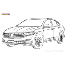 Silent Bloc Powerflex Volkswagen Jetta MK7 A7 braço único (2018-)