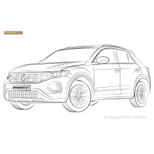 Silentblock Powerflex Volkswagen T-Roc FWD simple bras (2018-)