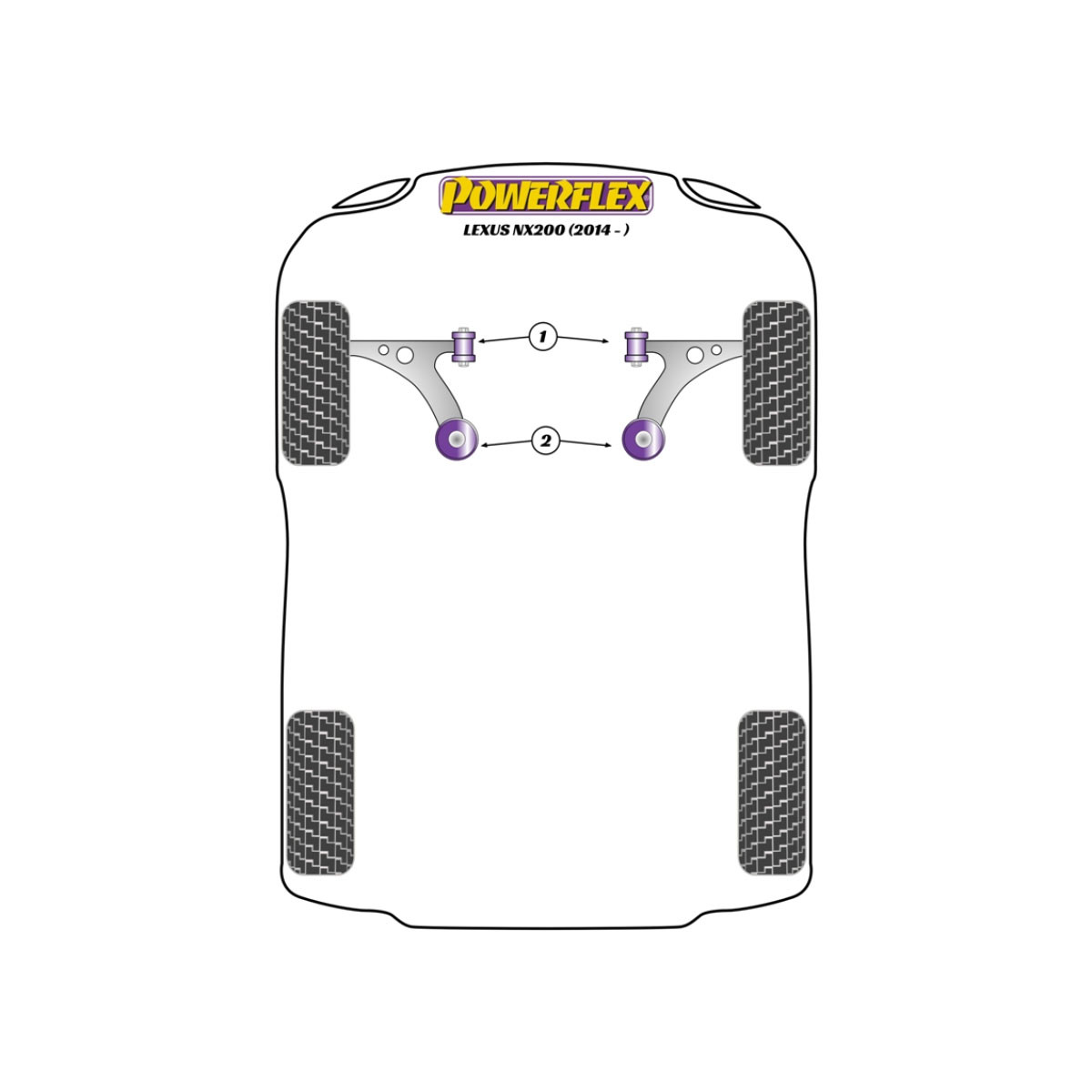 Silentblock Powerflex LexusNX (2014 - )Array