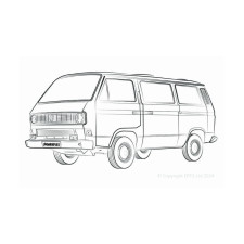 Silentblock Powerflex Volkswagen T25/T3 Type 2 (Vanagon) All Models (1979 - 1992)
