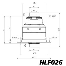 Autobloquante Bratex BMW E28 / E30 / E36 Diferencial 188 - 35,50 mm
