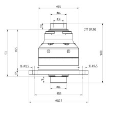 Autobloquante Bratex BMW E28 / E30 / E36 Diferencial 188 - 35,50 mm