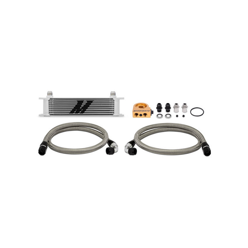 Kit de radiador de óleo universal com placa termostática MISHIMOTO de 10 fileirasArray
