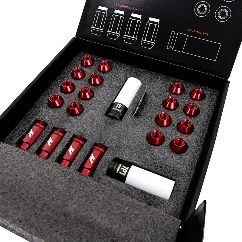 20 porcas cónicas Mishimoto M12x150 para rodasArray