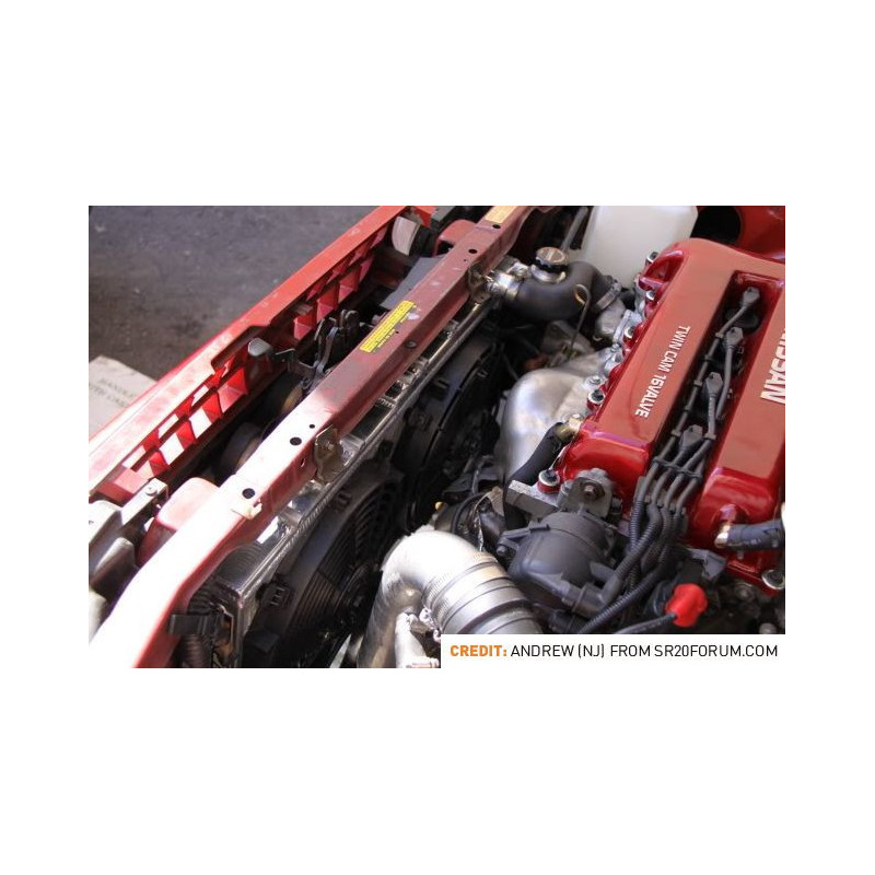 Radiador de água em alumínio MISHIMOTO para Nissan 200sx S14 (1995-1998)Array