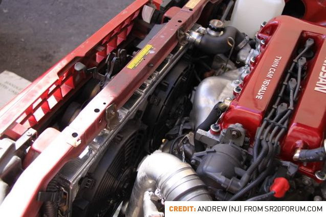 Radiador de água em alumínio MISHIMOTO para Nissan 200sx S14 (1995-1998)Array