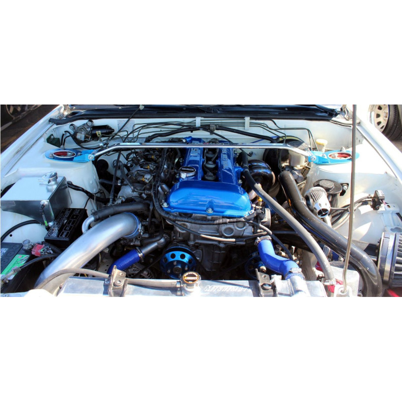 Radiador de água em alumínio MISHIMOTO para Nissan 240SX S13 com motor SR20 (1989-1994)Array