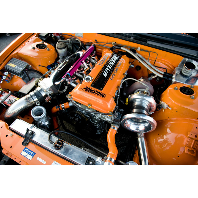Radiador de água em alumínio MISHIMOTO para Nissan 240SX S13 com motor SR20 (1989-1994)Array