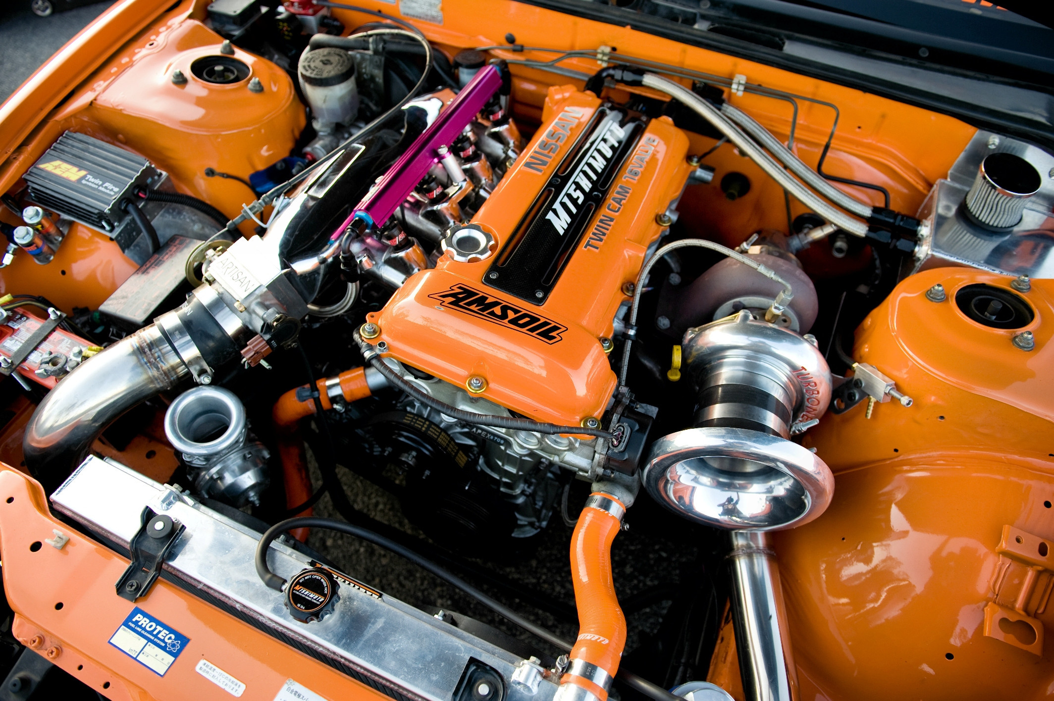 Radiador de água em alumínio MISHIMOTO para Nissan 240SX S13 com motor SR20 (1989-1994)Array