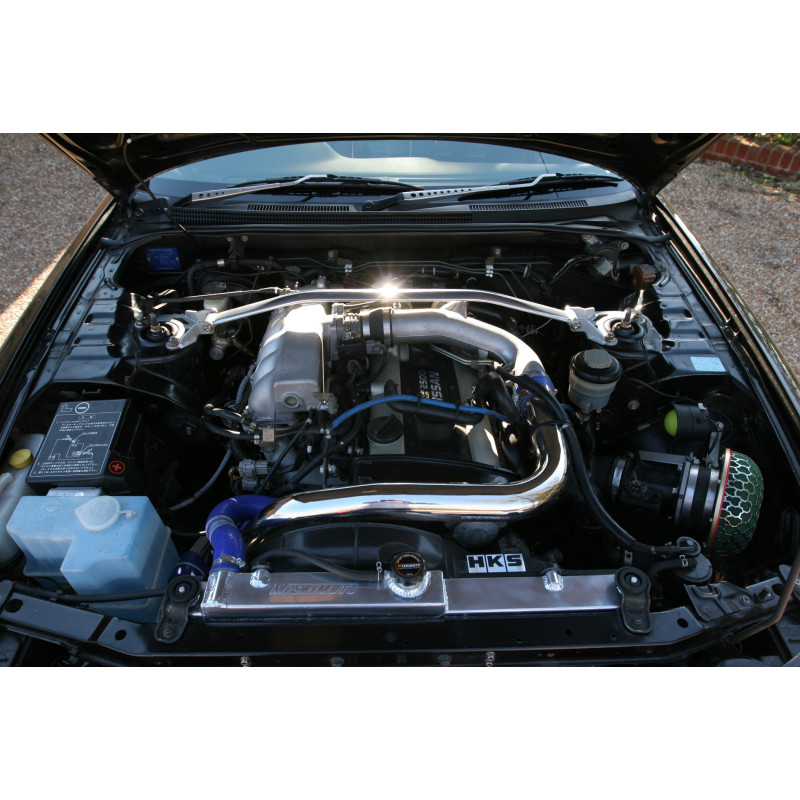 Radiador de água em alumínio MISHIMOTO para Nissan Skyline R33 (1995-1998)Array