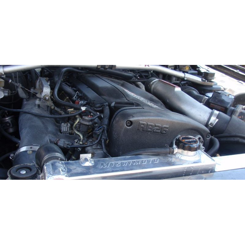 Radiador de água em alumínio MISHIMOTO para Nissan Skyline R33 (1995-1998)Array
