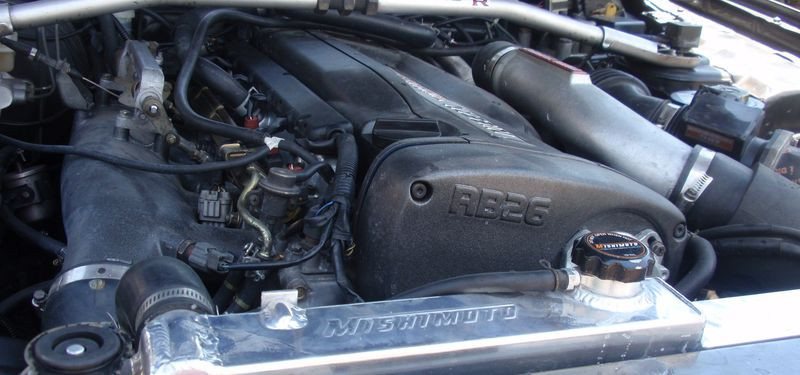 Radiador de água em alumínio MISHIMOTO para Nissan Skyline R33 (1995-1998)Array