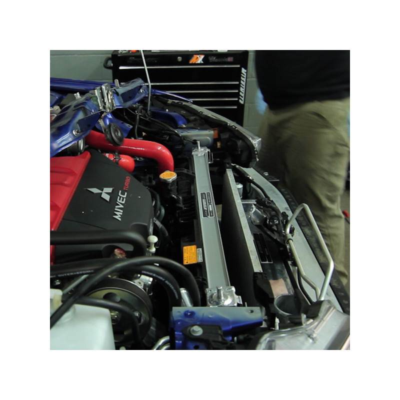 Radiador de água em alumínio RACE MISHIMOTO para Mitsubishi Lancer Evo X (2008-2015)Array
