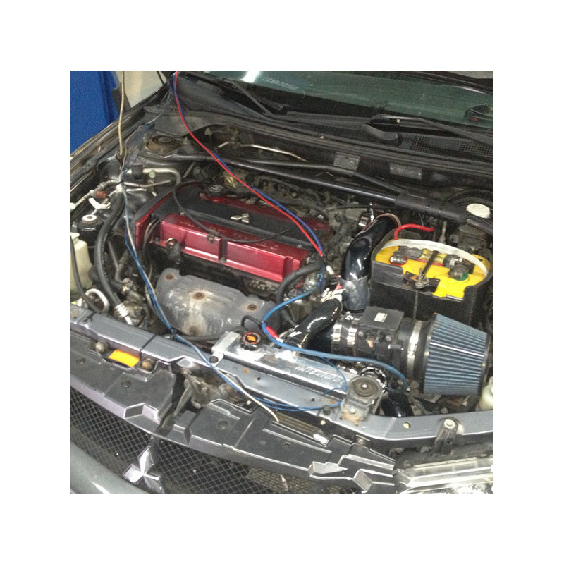 Radiador de água em alumínio RACE MISHIMOTO para Mitsubishi Lancer Evo 7/8/9 (2001-2007)Array