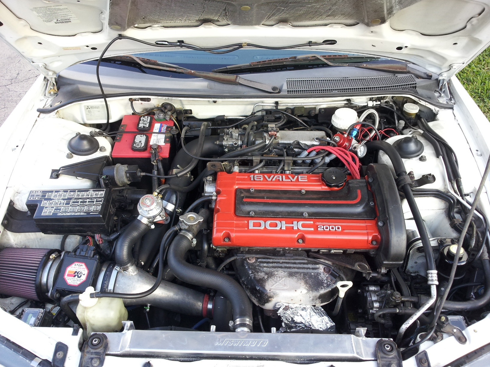 Radiador de água em alumínio MISHIMOTO para Mitsubishi Eclipse 2G (1995-1999)Array