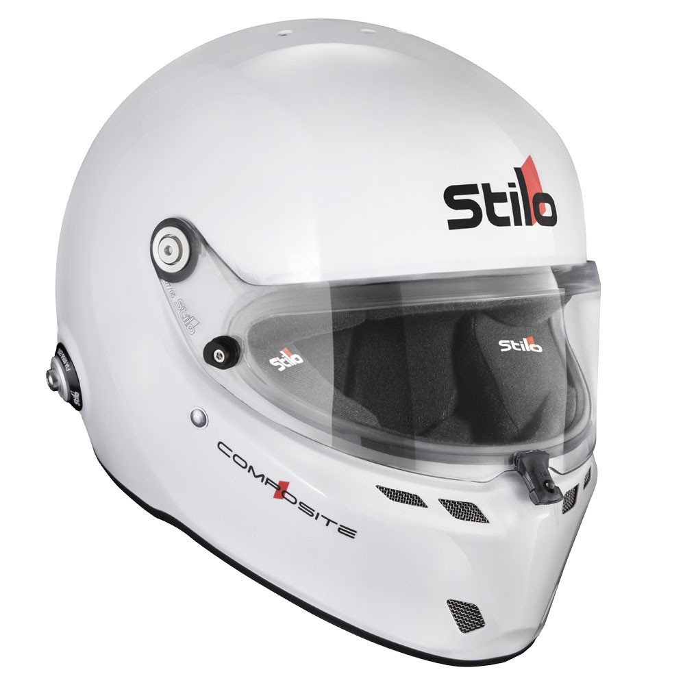Casco Stilo ST6 FN blanco/negro - Snell SA2020 FIA 8859-24  Hans FIA8858-10Array
